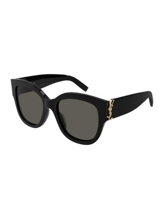 Saint Laurent Women's sunglasses with a frame made of acetate in black and lenses made of plastic in grey
