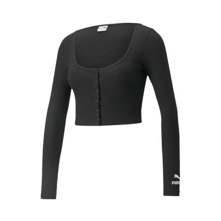 Puma Long Sleeve Tops Sort, Dame