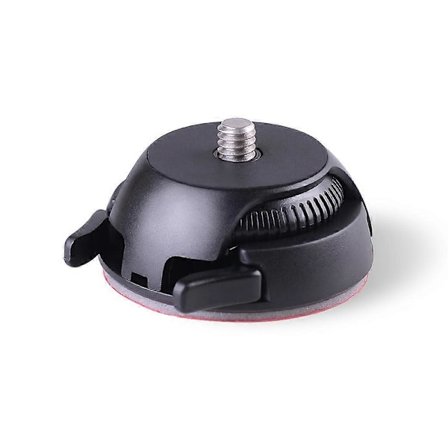 Hurtigutløsningsfesteholder med spenne + flat og buet base med klebende tape for erstatning for Samsung Gear 360 kamera Ricoh Theta S/SC/M15 & Sport