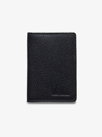 John Henric Men's Black Cardholder Edda Size Onesize