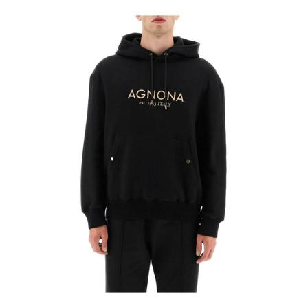 Agnona, Knitwear Czarny, Mężczyzna, Rozmiar: M
