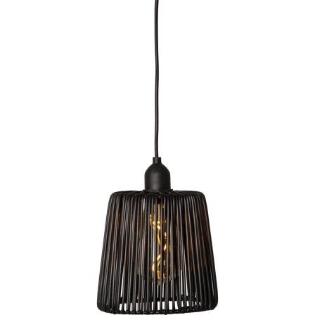 Star Trading - Hagebelysning Hängande lampa svart Twine Svart