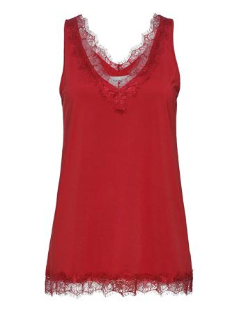 Top T-shirts & Tops Sleeveless Röd Rosemunde