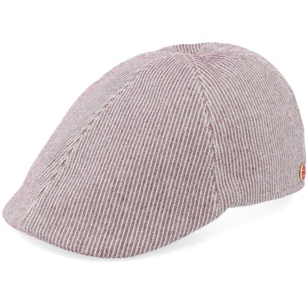 Mayser - Paddy Stripes Brown Flat Cap Flatcap Brown Cap - @ Hatstore