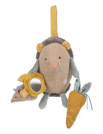 Moulin Roty Activity Rattle - Hedgehog - Trois Petits Lapins - Multi/patterned - ONE SIZE