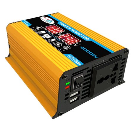 4000W topp DC 12v till AC 220V omvandlare, bil laddare inverter, DC12V till AC220V