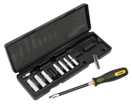 Ironside 116012 Pipenøkkelsett 10 deler, 1/4", Håndverktøy