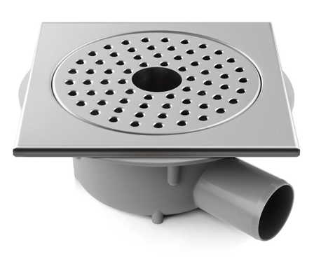 Jafo 86:an 50 flis Lattiakaivo 50 mm, sivupoistoputki, Sisätilaviemäri