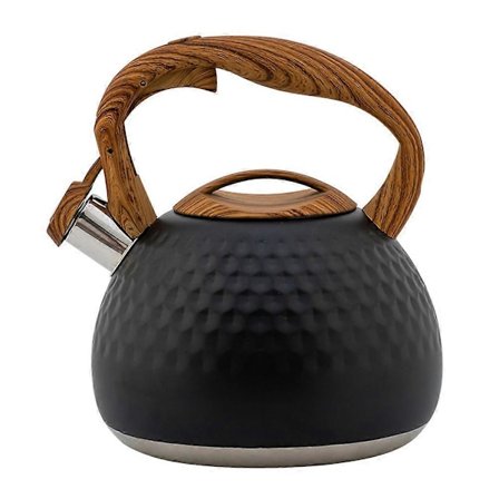 Rustfritt stål vannkoker til komfyr med fløyte og håndtak for hjemmet