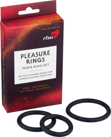 Rfsu Pleasure Rings penisringer 3 stk