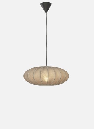 Mamsell taklampe Ø45 - varmgrå tekstil