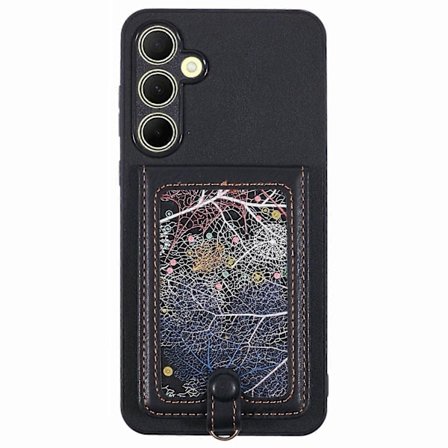 For Samsung Galaxy A35 5G Telefondeksel med Galaxy Kortlomme Stativ RFID-blokkering-