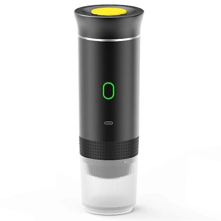 Trådlös Elektrisk Portabel Kaffemaskin för Bil & Hem Camping Kaffebryggare 3i1 Kapsel Pulver Tr