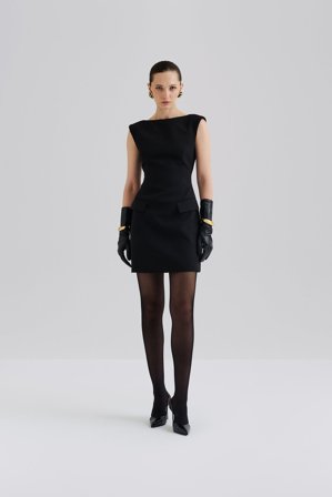 Malina - Adelina mini dress - 36 - Black