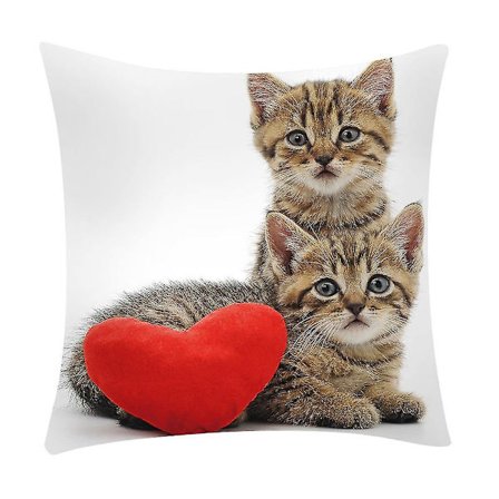 Tryckt Kuddfodral Polyester Soffa Bil Kuddeöverdrag Heminredning