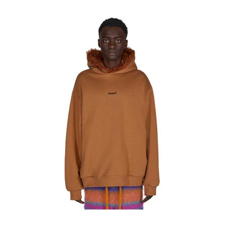 Marni Faur Fux Trim Hooded Sweatshirt Brun, Herre Hættetrøjer