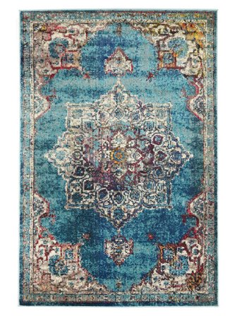 Medaljonkikuvioinen Balmoral Matot - Tumma Petrol 200X300 Klassiseen Tyyliin