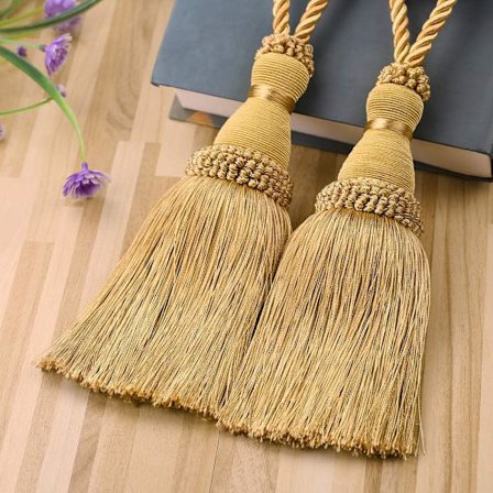 Gardinstang Kvast Tilbageholdere, Perle Kvaster Gardinstang Tilbageholdere Reb Holdbacks til