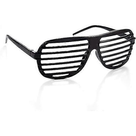 Shutter Shades Roliga Nyhet Plast Party Retro Maskerad Kostym Rekvisita Rave Club Glasögon Disco Vuxna 80-tals Solglasögon