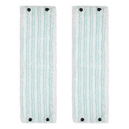 2-pack Mopphuvud Refill för Leifheit Clean Twist/Combi M Micro Duo - Fransad Duk 48,5 x 15cm, Kompatibel Leifheit Mopp, Mikrofiber Ersättningsmoppar