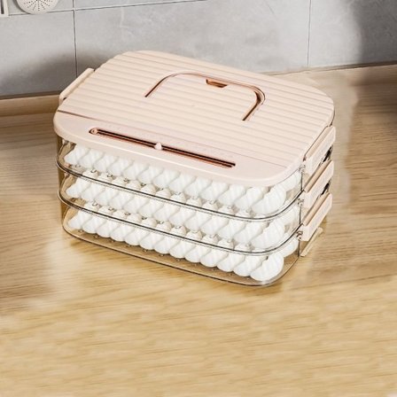 Dumpling Box Mat Forseglingsboks ROSA TRE LAG TRE LAG