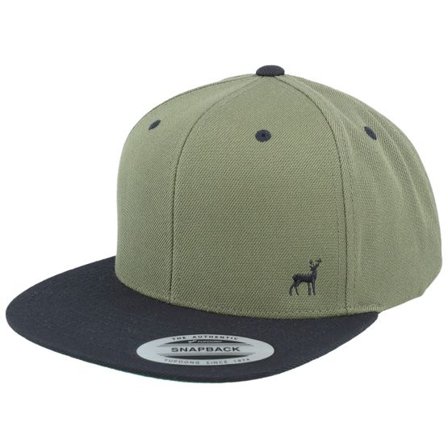Hunter - Grön snapback Keps - Tiny Deer Olive/Black Snapback @ Hatstore