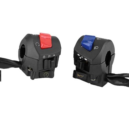 7/8inch Motorcykel Venstre Højre Styrkontakt Forlygtekontrol Blinklys Hornkontakt Fjernlys Tændingsstopkontakt|motorcykelkontakter|