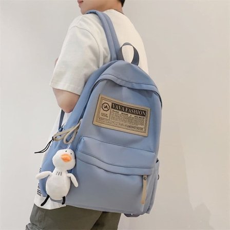 Pige skole rygsæk dreng rygsæk gymnasium college studerende college rygsæk stor kapacitet folkeskole elev 4-6 klasse college studerende-blå