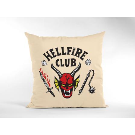 Hellfire Kuddfodral Kudde 50x50cm Stranger Things Creme