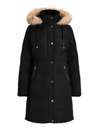 Lauren Ralph Lauren | Faux-Fur-Trim Hooded Down Coat | S
