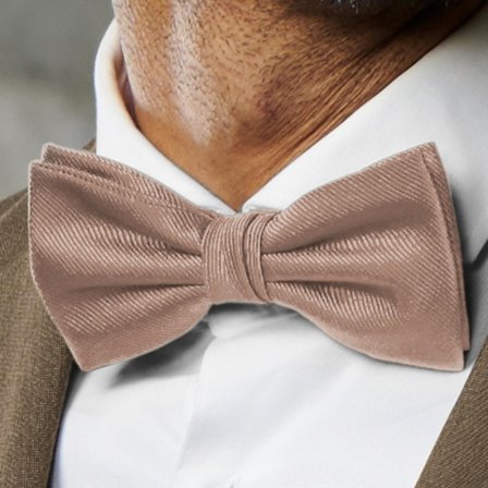 Tan Pre-Tied Grosgrain Bow Tie for Men - Pre-tied bow ties