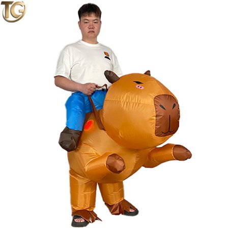 Söpö Vesimarsu Puhallettava Puku Lapsille – Hauska Halloween Eläinratsastaja Asu*Vesimarsu*Lasten