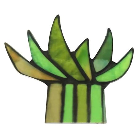 Målad Akryl A gav Aloe Krukväxt Plug-in Heminredning