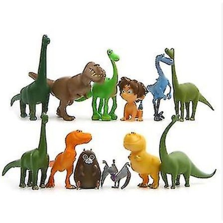 12 stk./parti The Good Dinosaur Arlo Figur Legetøjsmodel