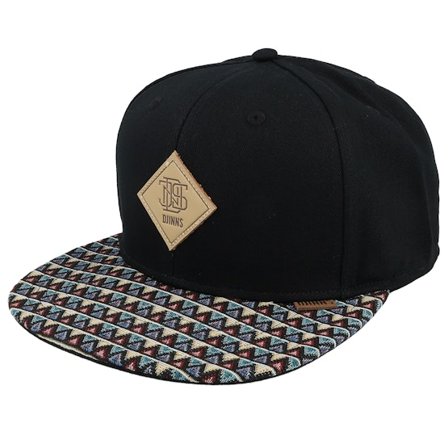 Djinns - Musta snapback Lippis - Colour Triangle Rev. Black Snapback @ Hatstore