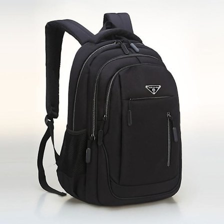 Back To School Big Capacity Men Backpack Laptop 15.6 Oxford Gray Solid High School Bags Teen College Student Backpack