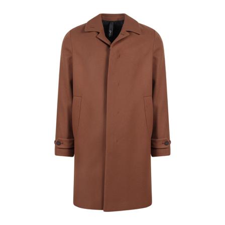 Hevo Single-Breasted Coats Brun, Herre Uldfrakker
