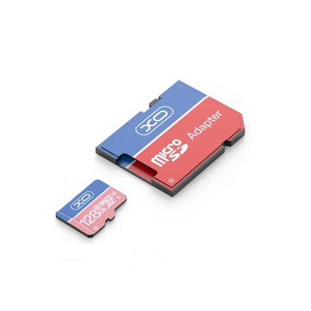 XO microSDXC Minneskort 128GB Class 10 + SD-adapter