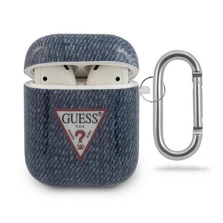 Guess GUACA2TPUJULDB AirPods-fodral marinblå/dunkelblå Jeans Collection