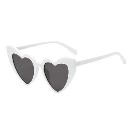 Nye Dame Sexy Eye Love Heart Solbriller Retro Big Frame Perso