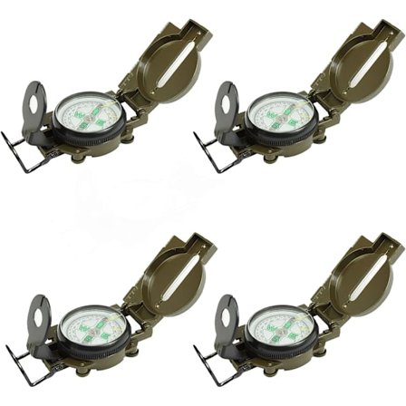 4 kpl Käsikäyttöinen Vedenkestävä Monitoiminen Kompassi Vuorelle