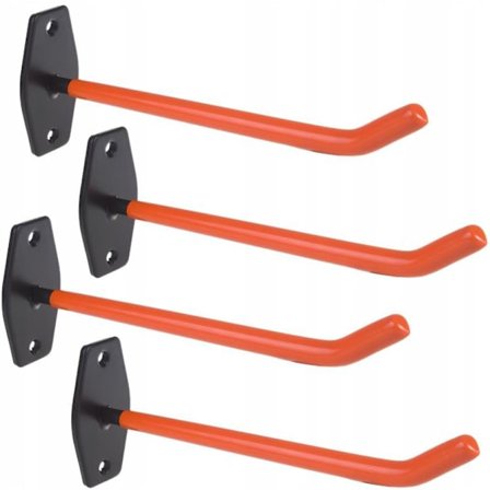 Dekkholder veggmontering for 4 bildekk - Dekkholder vegg - Felg vegg holder henger - Veggkrok oppheng - Felgkrok - Veggmontering - Krok