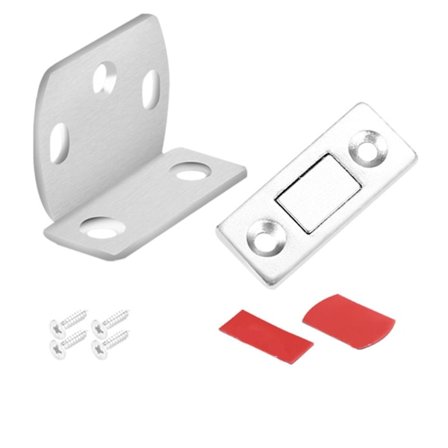 Usynlig Magnetisk Skabslukning med/uden boring - Hold Skab/Garderobe Lukket