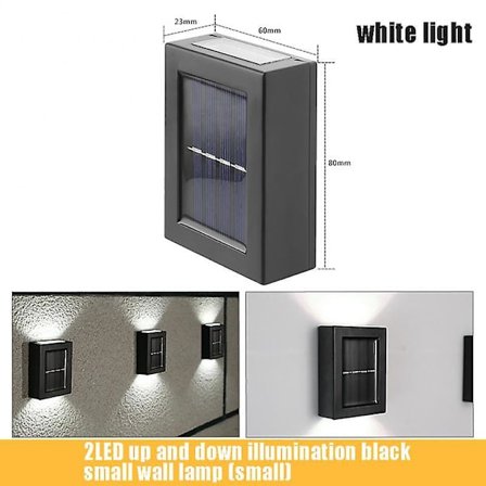 Smart Solcell Vägglampa Led Utomhus Vattentät Vägglampa Balkong Innergård