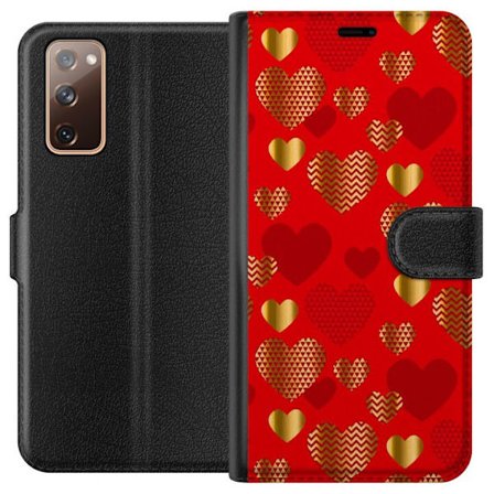 Yhteensopiva Lompakkokotelo Samsung Samsung Galaxy S20 FE GoldenHearts