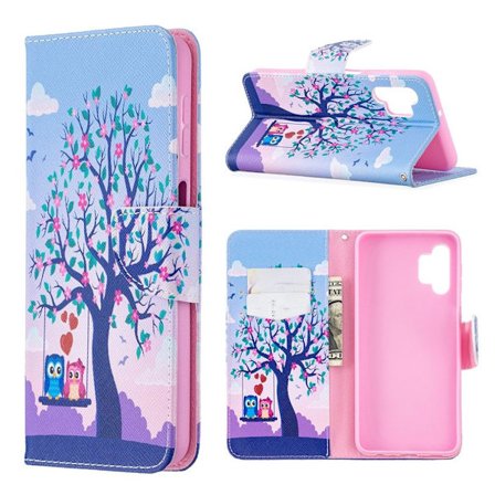 wonderland Samsung Galaxy A32 5G flip etui - Couple ugler og træ