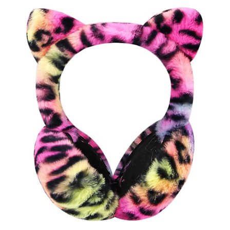 Søte Dyre Ørevarmere Vinter Varme Plysj Katte Ørevarmere Sammenleggbare/Ikke-sammenleggbare Øreklokker Hårbånd Leopard Fuskepels Ørevarmere Utendørs 