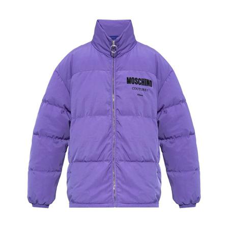 Moschino Jakke with logo Lilla, Herre