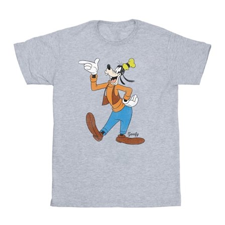 Disney Classic Goofy T-shirt S Heather Grey för män