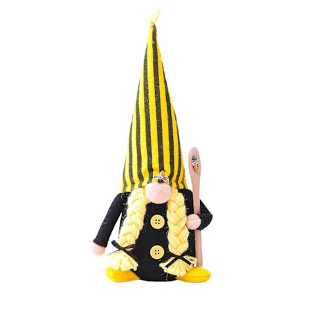 Bumble Bee Randig Tomte Skandinavisk Tomte Nisse Svensk Honungsbi Elf Hem